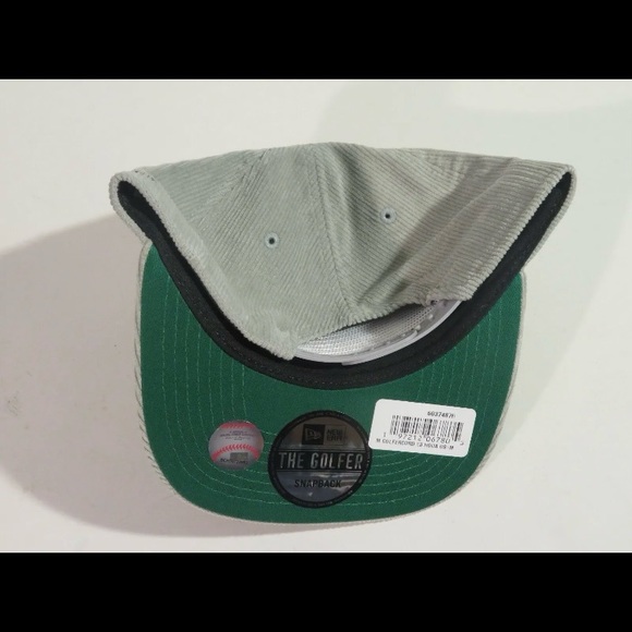 NEW New Era The Golfer Houston Astros Script Corduroy Snapback Hat Grey MLB - Picture 4 of 7